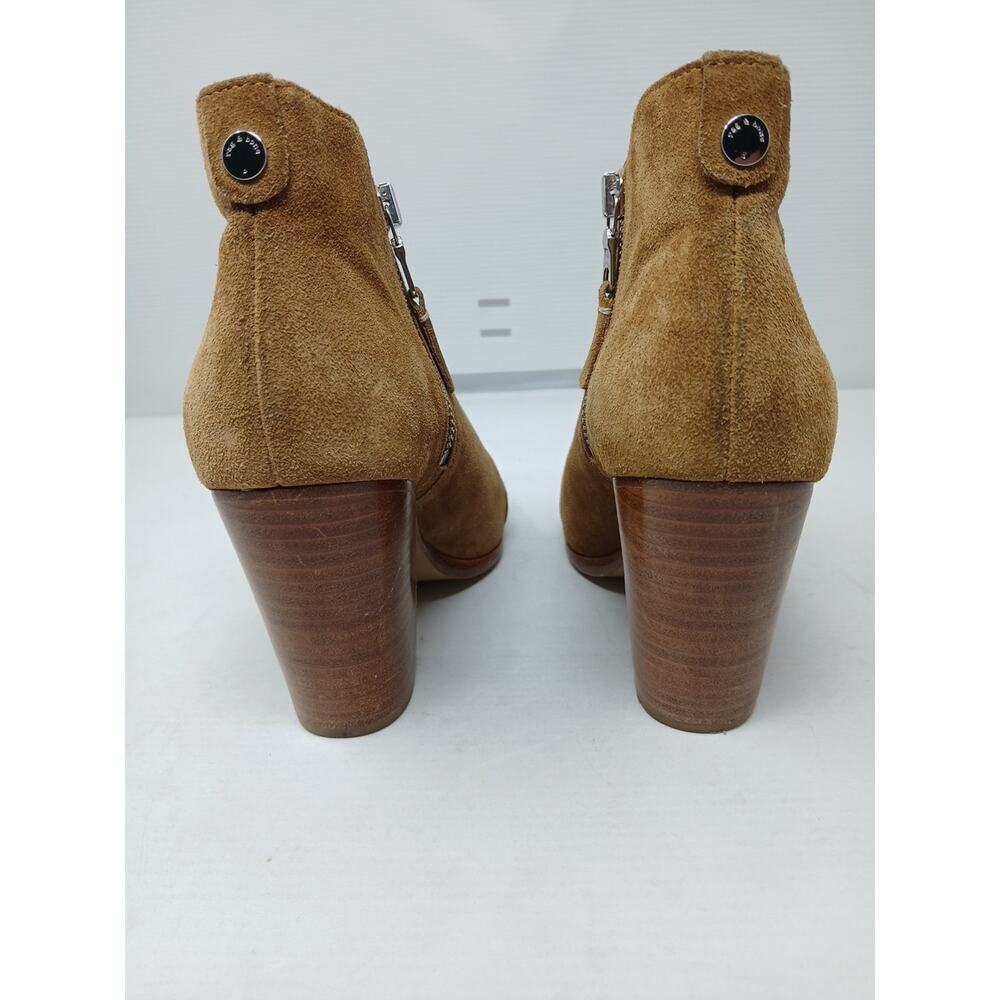Rag & Bone Margot Suede Boots Shoes Tan Camel US 6 EU 36.5 - Picture 8 of 12